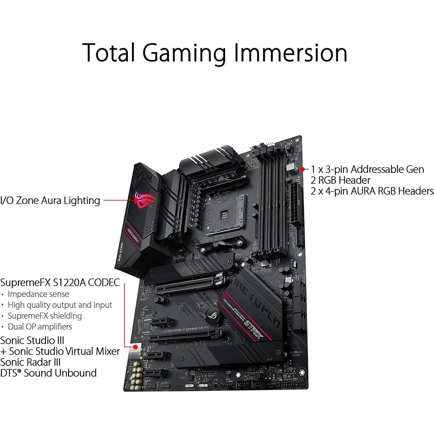 Buy ASUS,Asus ROG STRIX B550-F GAMING(WI-FI) Motherboard PC base AMD AM4 Form factor ATX Motherboard chipset AMD® B550 - Gadcet.com | UK | London | Scotland | Wales| Ireland | Near Me | Cheap | Pay In 3 | Motherboards
